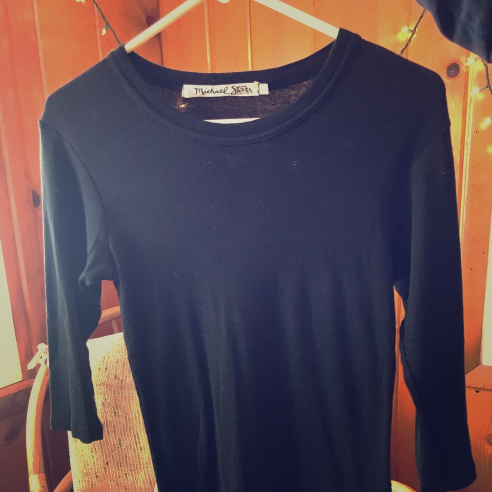 Michael Stars OS original tee 3/4 length sleeves